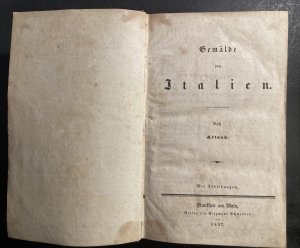 antiquarisches Buch – Artaud [de Montor], / Achille Étienne Gigault de Lasalle – Gemälde von Italien nach Artaud. Gemälde von Sicilien nach de Lasalle. 2 Bände in 1 Band.