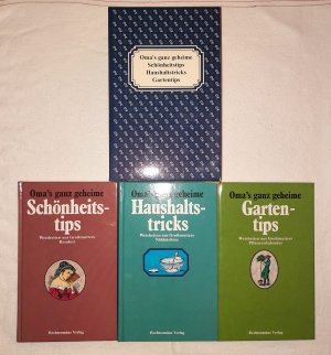 gebrauchtes Buch – Oma's ganz geheime Schönheitstips & Haushaltstricks & Gartentips - 3 Bücher