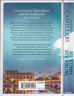 gebrauchtes Buch – Andrea Camilleri – Andrea Camilleri ***DIE STIMME DER VIOLINE*** Ein SIZILIEN-KRIMI*** Commissario Montalbano und die Raffinesse der Frauen*** Gleich drei Frauen rauben ihm den Schlaf*** Taschenbuch von 2021, Bastei Lübbe Verlag, 253 Seiten. Wie NEU.