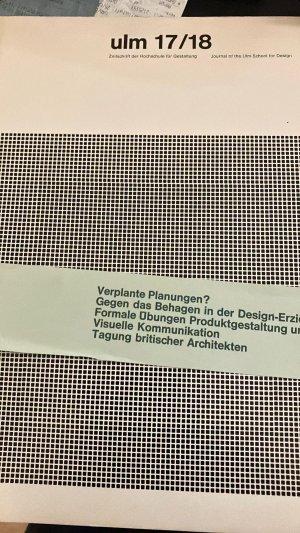 Zeitschrift der Hochschule für Gestaltung. Journal of the Ulm School for Design. (Juni 1966.)