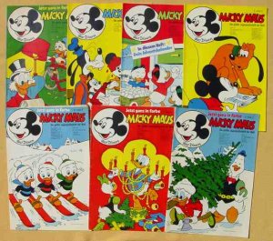 gebrauchtes Buch – Hübsche Partie 43 x alter Micky Maus-Hefte aus dem Jahre 1972. Hefte Nr. 1-3, 5-9, 11-21, 23-28, 30-34, 36, 37, 40, 42, 43, 45, 47-53. Sammelmarke bei den meisten Heften vorhanden. Aufkleber oder Beilagen sowie Bastelteile können fehlen. Siehe bitte die Original-Scans. Nach meiner Einschätzung : Durchschnittlich wirklich gut erhaltene Einzelhefte. (Ehapa Verlag # Walt Disney # intern 1044303 # budiundcomics)