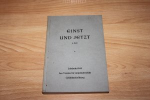 EINST UND JETZT, 19. Band- JAHRBUCH 1966 DES VEREINS FÜR CORPSSTUDENTISCHE GESCHICHTSFORSCHUNG e.V.