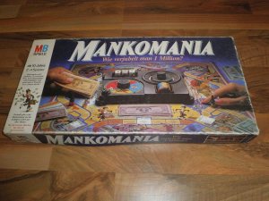 gebrauchtes Spiel – Mankomania -  Wie verjubelt man 1 Million? Gesellschaftsspiel Brettspiel Blaue Ausgabe Edition MB Spiele 1985