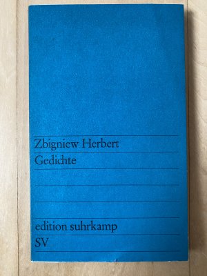 Gedichte (edition suhrkamp 88) [signiert]