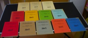 Mitteilungen der E. T. A. Hoffmann-Gesellschaft. - 12 Hefte: Heft 1. - 1938/39 + 2. /3. - 1938/40 + 4.(?) - 1941/43 + 5. - 1958 + 6. - 1959 - 7. - 1960 + 8. - 1961 + 9. - 1962 + 10. - 1963 + 11. - 1964 + 12. - 1966 + 14. - 1968