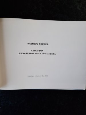 gebrauchtes Buch – Franz Xaver Hirtreiter – Irgendwo in Afrika. Kilimahewa - Ein Wunder im Busch von Tansania.