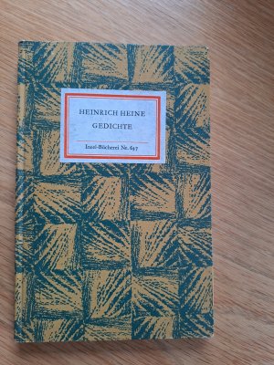 gebrauchtes Buch – Heinrich Heine – Gedichte / Insel-Bücherei Nr. 637