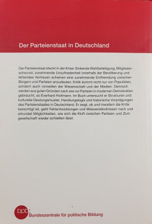 gebrauchtes Buch – Everhard Holtmann – Der Parteienstaat in Deutschland. Erklärungen, Entwicklungen, Erscheinungsbilder