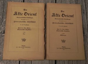 antiquarisches Buch – Prof. Dr – Der alte Orient  Gemeinverständliche Darstellungen Band 1 und 2