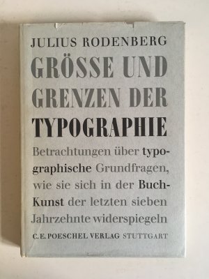 antiquarisches Buch – Julius Rodenberg – Größe und Grenzen der Typographie