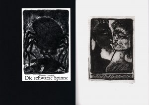 Die schwarze Spinne., Mit 8 Radierungen von Irmtraud Knoth. [Mit Original-Radierungen].