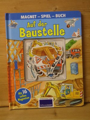 "auf der baustelle" magnet-spiel-buch