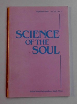 gebrauchtes Buch – The Science of the Soul - Vol. 25, Sept. 1987  (L5)