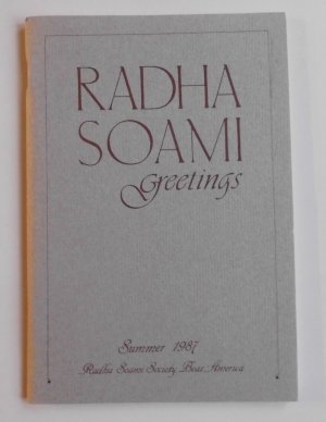 gebrauchtes Buch – Radha Soami greetings - Summer 1987  (L5)