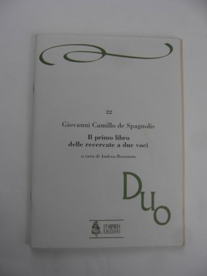 gebrauchtes Buch – de Spagnolis – Il primo libro delle recercate a due voci