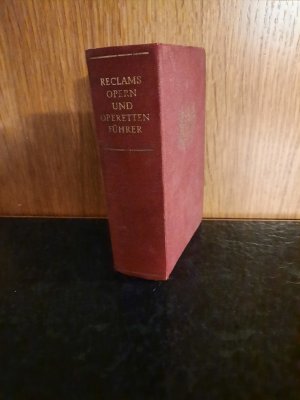 antiquarisches Buch – Wilhelm Zentner – Reclams Opern- und Operettenführer