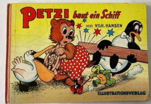 antiquarisches Buch – Vilhelm Hansen – Petzi baut ein Schiff