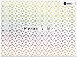 Prospekt RENAULT / Passion for life (Buch, Hardcover) - viel mehr als nur ein Prospekt...