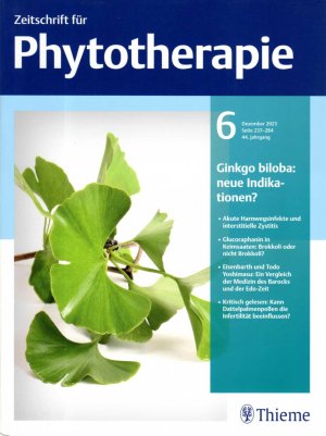 gebrauchtes Buch – Zeitschrift für Phytotherapie 6, 2023. 44. Jahrgang.