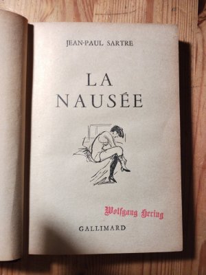 La Nausée. Rarität. Erstausgabe 1938