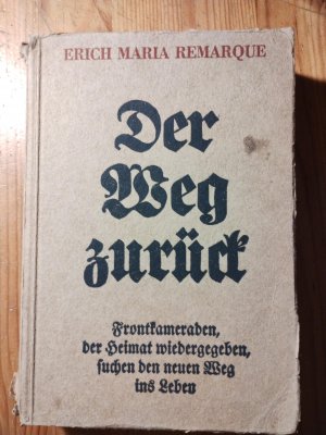 Der Weg zurück. Erstausgabe 1931