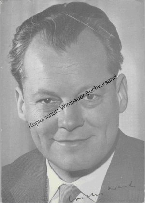 Autogrammkarte Willy Brandt Bundeskanzler