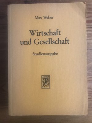 gebrauchtes Buch – Max Weber – Wirtschaft und Gesellschaft