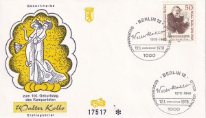 gebrauchtes Buch – FDC Berlin, Briefe – FDC - Berlin: MiNr. 561 ( 100. Geb. v. Walter Kollo )