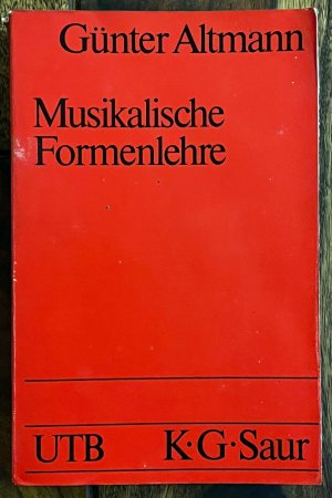 gebrauchtes Buch – Günter Altmann – Musikalische Formenlehre