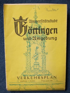 antiquarisches Buch – Universitätsstadt Göttingen und Umgebung. Verkehrsplan