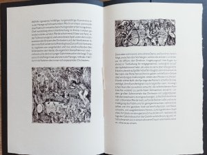 Auf der Galerie. [Einblattdruck LVII der Bear Press Wolfram Benda, Holzstich von Wilhelm M. Busch.]