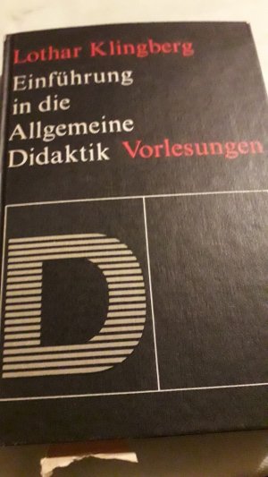 gebrauchtes Buch – Lothar Klingberg – Einführung in die allgemeine Didaktik - Vorlesungen