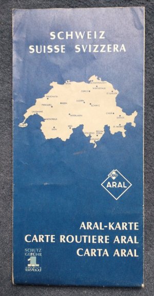 antiquarisches Buch – Aral-Karte Schweiz 1 : 500 000