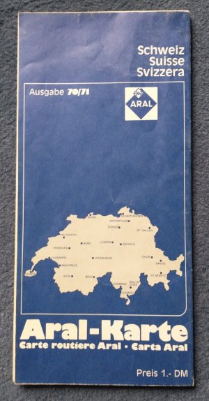 antiquarisches Buch – Aral-Karte Schweiz 1 : 500 000