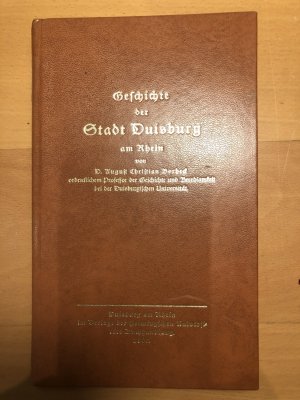 Versuch einer Geschichte der Stadt Duisburg am Rhein/ Facsimile