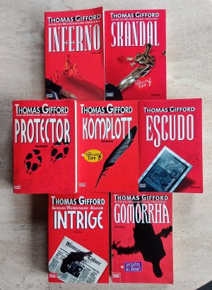 7 X Thomas Gifford - Inferno + Skandal + Protector + Gomorrha + Komplott + Escudo + Intrige