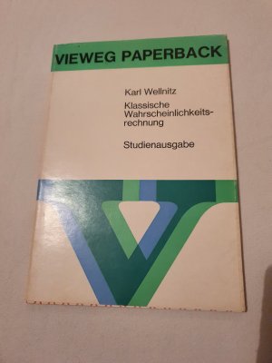 Klassische Wahrscheinlichkeitsrechnung Studienausgabe 4. Auflage