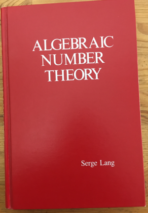 antiquarisches Buch – Serge Lang – Algebraic Number Theory