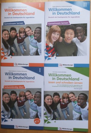 4 Arbeitshefte: Willkommen in Deutschland. Deutsch als Zweitsprache für Jugendliche (Mildenberger Verlag). Gemeinsam lernen I und II / Selbstständig üben […]