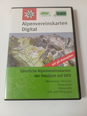 Alpenvereinskarten Digital - Sämtliche Alpenvereinskarten der Ostalpen auf DVD