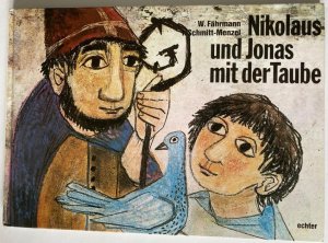 Nikolaus und Jonas mit der Taube