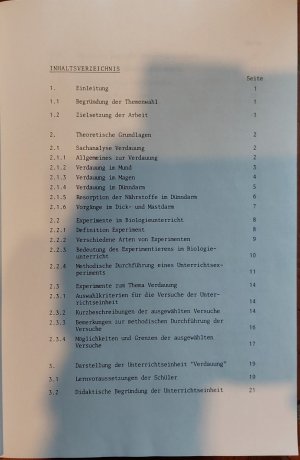 gebrauchtes Buch – Sigrid Schütte – Möglichkeiten und Grenzen des Einsatzes von Experimenten bei der Erarbeitung der Unterrichtseinheit Verdauung in einer 8. Hauptschulklasse