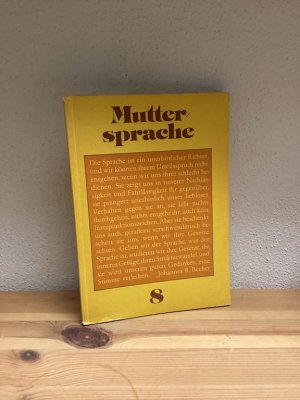 Muttersprache Klasse 8