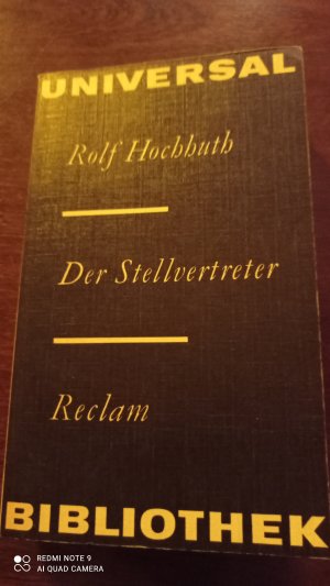 gebrauchtes Buch – Rolf Hochhuth – Der Stellvertreter. Ein christliches Trauerspiel.