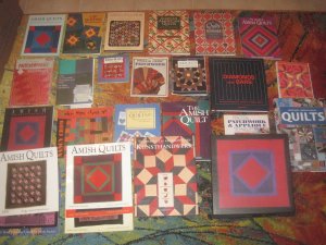 Konvolut: 26 Publikationen über (amerikanische) Quilts / (american) quilts 1986-2007 (deutsch+english)