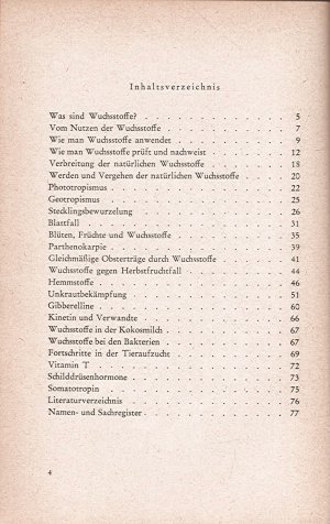 antiquarisches Buch – Hermann Römpp – Wuchsstoffe