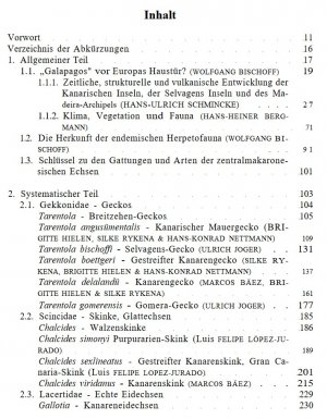 gebrauchtes Buch – Bischoff, Wolfgang  – Die Reptilien der Kanarischen Inseln, der Selvagens.Inseln und des Madeira-Archipels