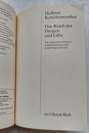 gebrauchtes Buch – Hellmut Kotschenreuther – Das Reich der Drogen und Gifte