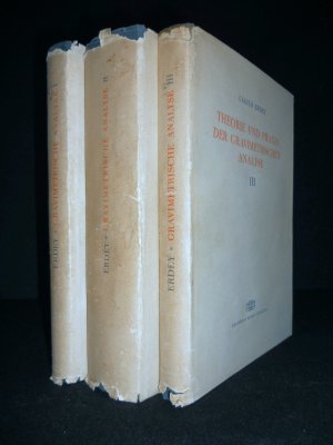 Theorie und Praxis der gravimetrischen Analyse. Band 1: Theoretischer Teil; Band 2: Bestimmung der Metalle; Band 3 : Bestimmung der Nichtmetalle