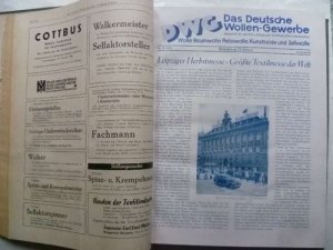 antiquarisches Buch – Das Deutsche Wollen-Gewerbe. Zeitschrift für die gesamte Wollen-, Baumwollen-, Kunstseiden-Industrie und die bezüglichen Geschäftsbranchen.